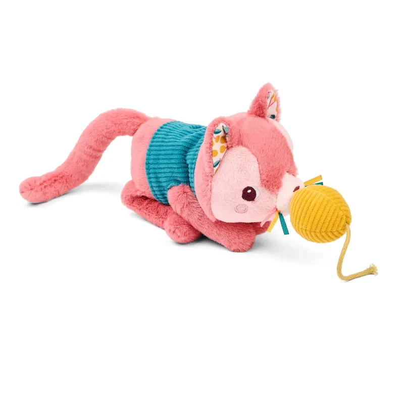 Lilliputiens Jeanne the Cat Plush Toy Set su krepšeliu ir aksesuarais, 12m+