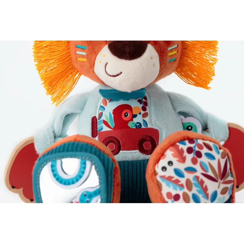 Lilliputiens Multi-Activity Plush Toy Jack the Lion 9m+