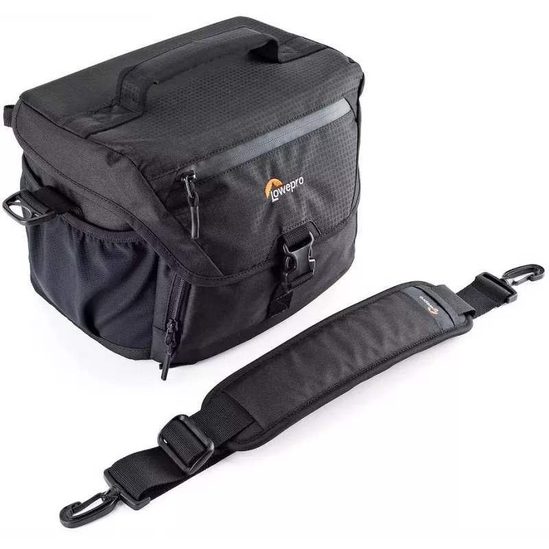 Lowepro Nova 180 AW II Pečių krepšys DSLR / veidrodiniam fotoaparatui su objektyvu, juodas