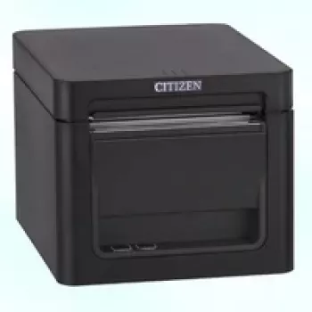 Citizen CT-E651 tiesioginio terminio spausdinimo kvitų spausdintuvas - 300 mm/s, 203 dpi, USB ir LAN, automatinis pjaustytuvas, juodas