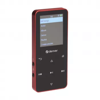 Denver MP-1830R MP4 grotuvas su Bluetooth, 1.8 colio ekranu, 4GB, raudonas