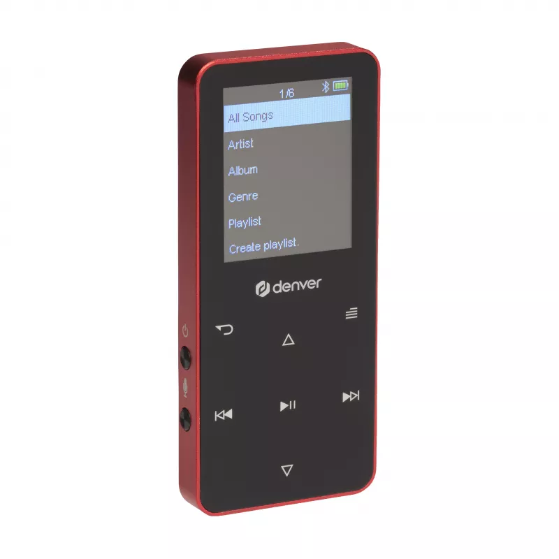 Denver MP-1830R MP4 grotuvas su Bluetooth, 1.8 colio ekranu, 4GB, raudonas