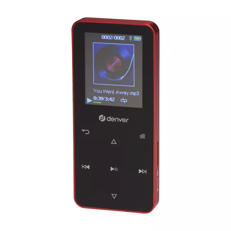 Denver MP-1830R MP4 grotuvas su Bluetooth, 1.8 colio ekranu, 4GB, raudonas