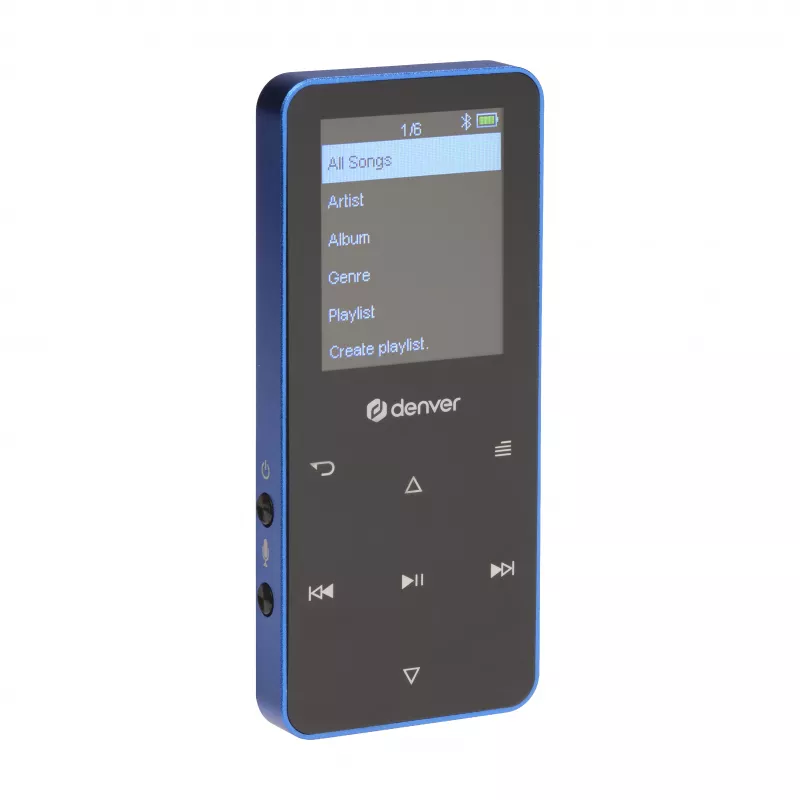 Denver MP-1830BU MP4 grotuvas su Bluetooth, 1,8 colio ekranu, 4GB, mėlynas
