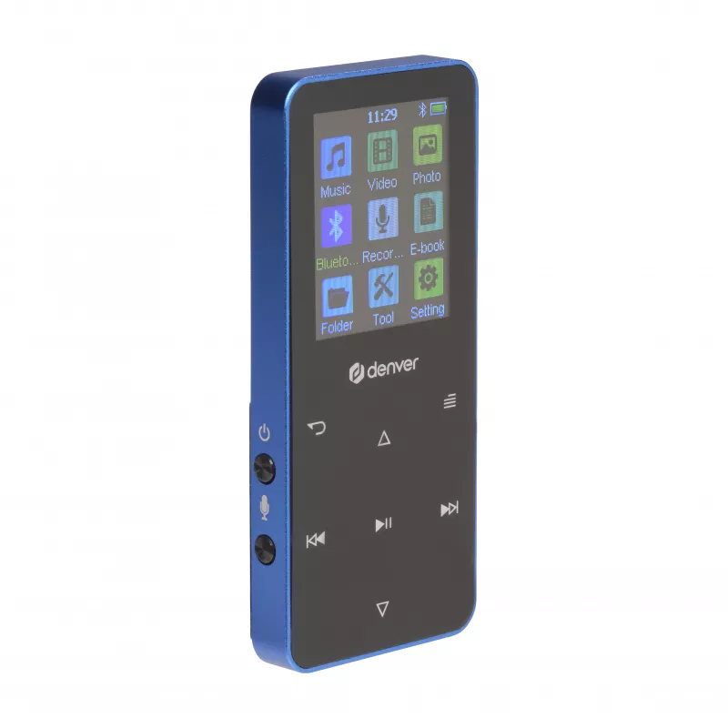 Denver MP-1830BU MP4 grotuvas su Bluetooth, 1,8 colio ekranu, 4GB, mėlynas