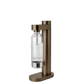 Stelton Brus Carbonator Dark Brown Metallic Sparkling Water Maker