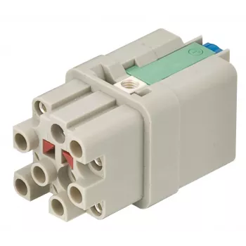 HARTING Han Q12-F-QL moteriškas įdėklas, 12 kontaktų, Quick-Lock prijungimas, 1,5 mm²