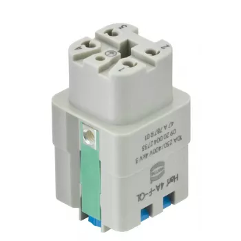 Harting Han A® moteriškas įdėklas 4 kontaktų Quick Lock 09200042733