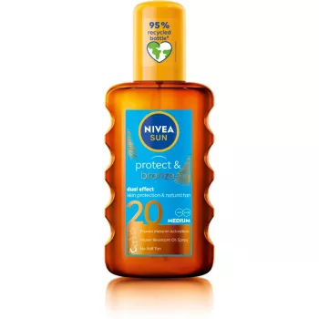 NIVEA Sun Protect & Bronze Tanning Activator Spray Oil SPF 20 200 ml