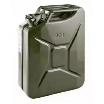 AUTEL Metal Fuel Canister 20L - Alyvuogių Žalia, UN Sertifikuotas, Patvarus Šalto Valcavimo Plienas