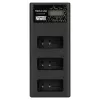Newell CD-USB-C Trijų Kanalų Baterijų Kroviklis, skirtas Canon LP-E17