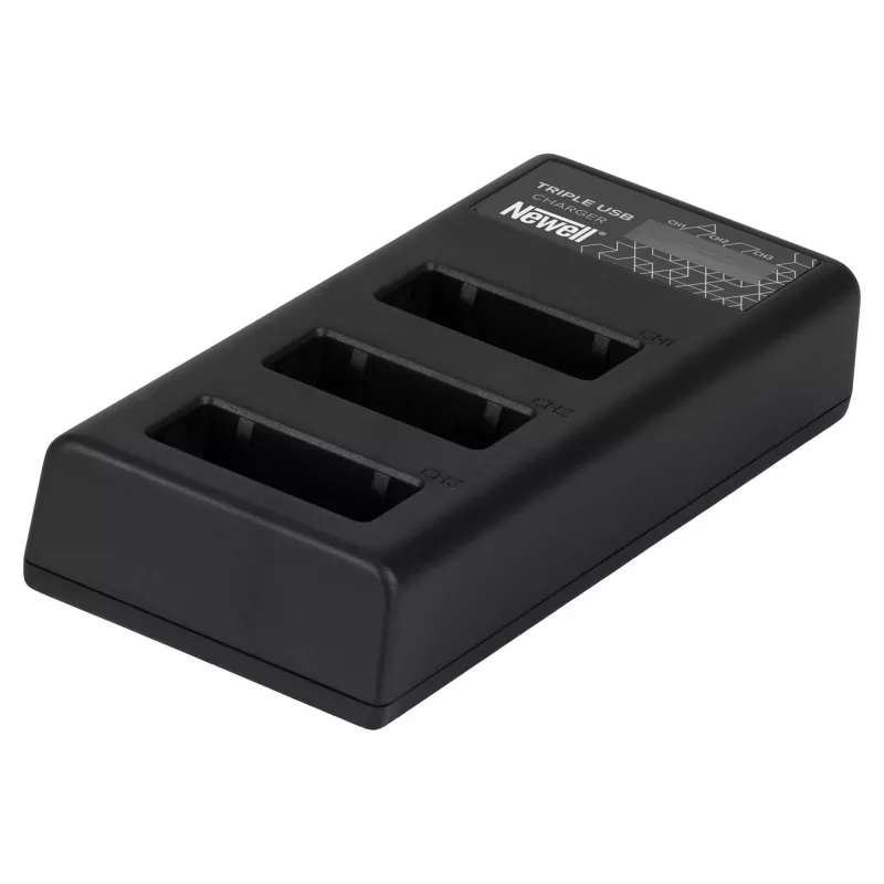 Newell CD-USB-C Trijų Kanalų Baterijų Kroviklis, skirtas Canon LP-E17