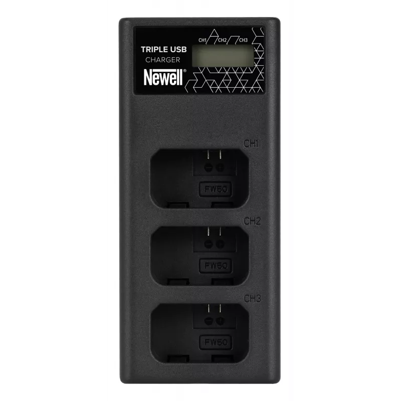 Newell CD-USB-C Triple Channel Battery Charger for Sony NP-FW50