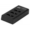 Newell CD-USB-C Triple-Channel Battery Charger, skirtas Sony NP-BX1 akumuliatoriams
