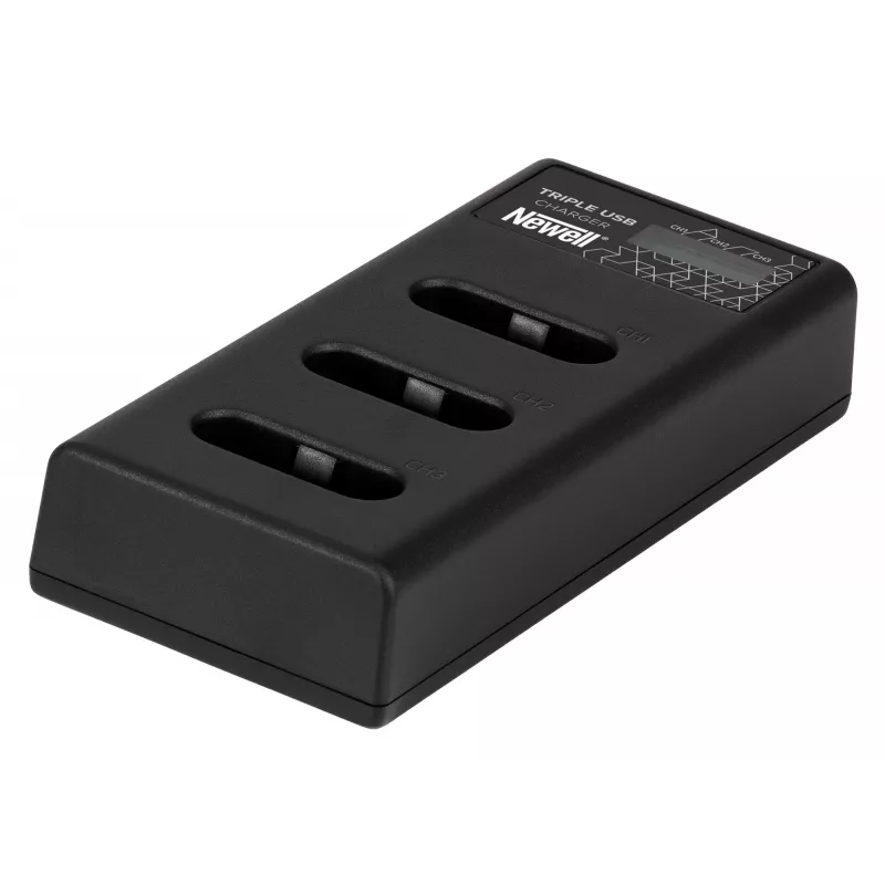 Newell CD-USB-C Triple-Channel Battery Charger, skirtas Sony NP-BX1 akumuliatoriams