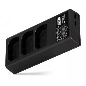 Newell CD-USB-C Triple-Channel Įkroviklis Canon LP-E6 Baterijoms