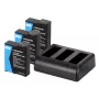 Newell Triple-Channel Charger SDC-USB-C ir 3 BCX-204 Baterijos, skirtos DJI Osmo Action