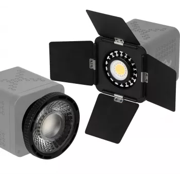 Newell Mini Bowens Barn Doors ir fokusavimo lęšio rinkinys, skirtas Tara LED lempai