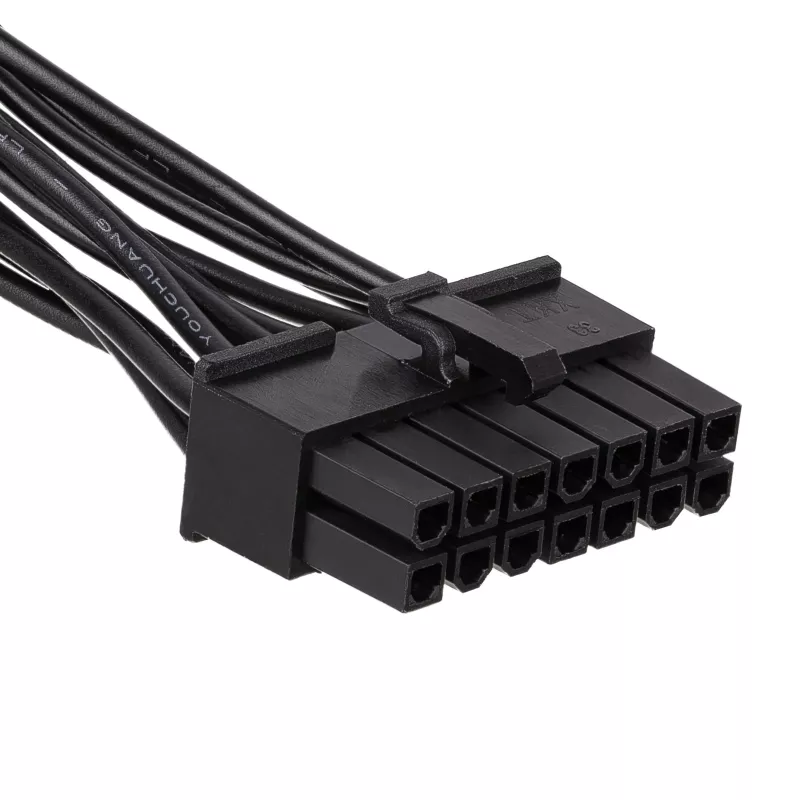 Akyga AK-CA-77 maitinimo adapterio laidas ATX 24 kontaktų (lizdas) į Lenovo 14 kontaktų (kištukas), 10 cm