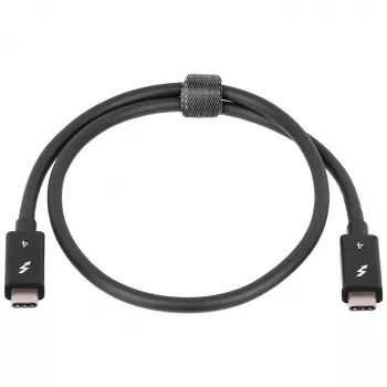 Akyga AK-USB-33 USB-C – USB-C Thunderbolt kabelis, 40 Gbps, 100 W, 0,5 m, juodas