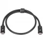 Akyga AK-USB-33 USB-C – USB-C Thunderbolt kabelis, 40 Gbps, 100 W, 0,5 m, juodas
