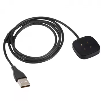 Akyga AK-SW-27 magnetinis USB įkrovimo kabelis Fitbit Versa 3 / Sense, 1 m, juodas