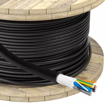 Akyga AK-SC-E12 elektromobilio įkrovimo kabelis 5 x 6 mm² + 2 x 0,75 mm², trifazis, 32 A, 450/750 V, metrais