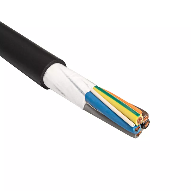 Akyga AK-SC-E12 elektromobilio įkrovimo kabelis 5 x 6 mm² + 2 x 0,75 mm², trifazis, 32 A, 450/750 V, metrais