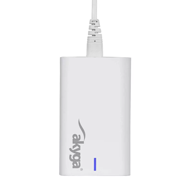 Akyga AK-CH-25 GaN stalinis USB įkroviklis 140 W, 3 x USB-C PD + USB-A, baltas