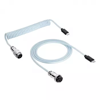 Akyga AK-USB-49 USB-C į USB-C spiralinis laidas su Aviator jungtimi 3m juodas