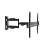 Akyga AK-MB-11 reguliuojamas sieninis TV laikiklis, 37-75 col., 40 kg, VESA 600x400, pasukimas ±90°, juodas