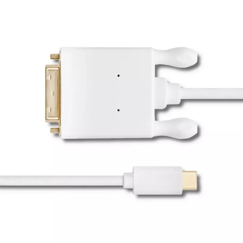 Qoltec USB 3.1 Type-C Male to DVI-D Male Adapter Cable 2m 4K