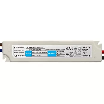 QOLTEC LED Switching Power Supply IP67 20W 12V 1.6A Waterproof