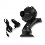 Qoltec PRO belaidis automobilinis kroviklis su IR laikikliu 15W QC 3.0 USB Type-C juodas