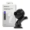 Qoltec PRO belaidis automobilinis kroviklis su IR laikikliu 15W QC 3.0 USB Type-C juodas