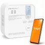 Qoltec belaidis anglies monoksido (CO) detektorius su baterija, TUYA, Wi-Fi, 10 metų jutiklio tarnavimo laikas, 85dB signalas, LED