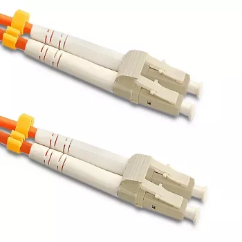 Qoltec Fiber Optic Patch Cable LC/UPC to LC/UPC Multimode OM2 Duplex 20m