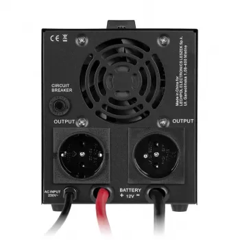 Rebel POWER-500-LFP4 gryno sinuso keitiklis su įkrovikliu 12V 230V 500VA/300W