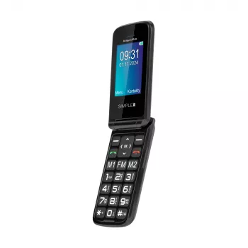 Kruger & Matz Simple 931 4G GSM telefonas senjorams, juodas