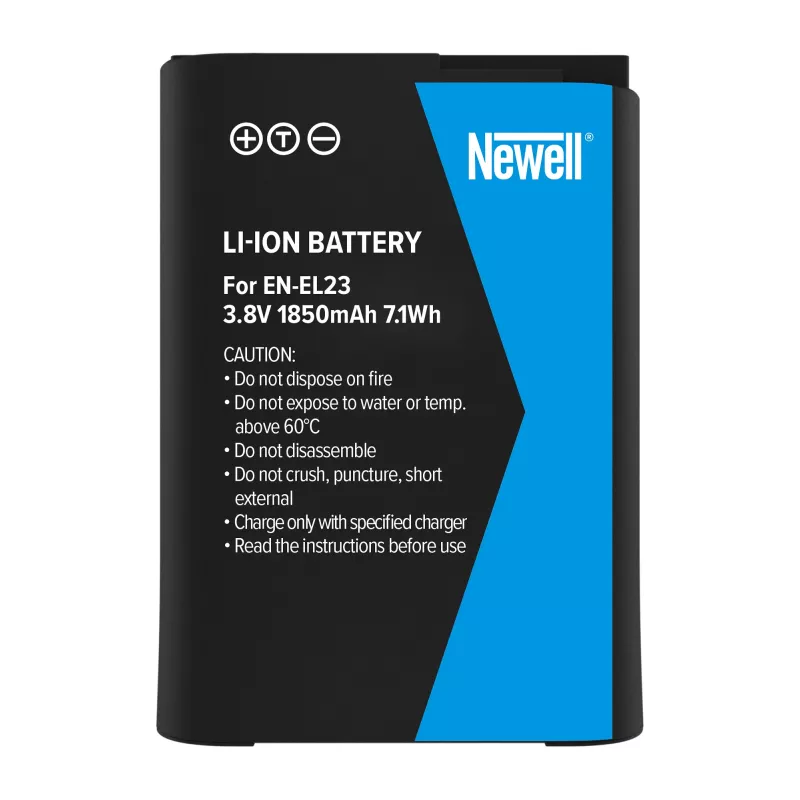 Newell atsarginė baterija Nikon EN-EL23, 1850mAh, 7,0Wh, Li-ion