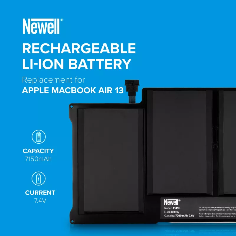 Newell A1496 7150 mAh baterija, skirta Apple MacBook Air 13