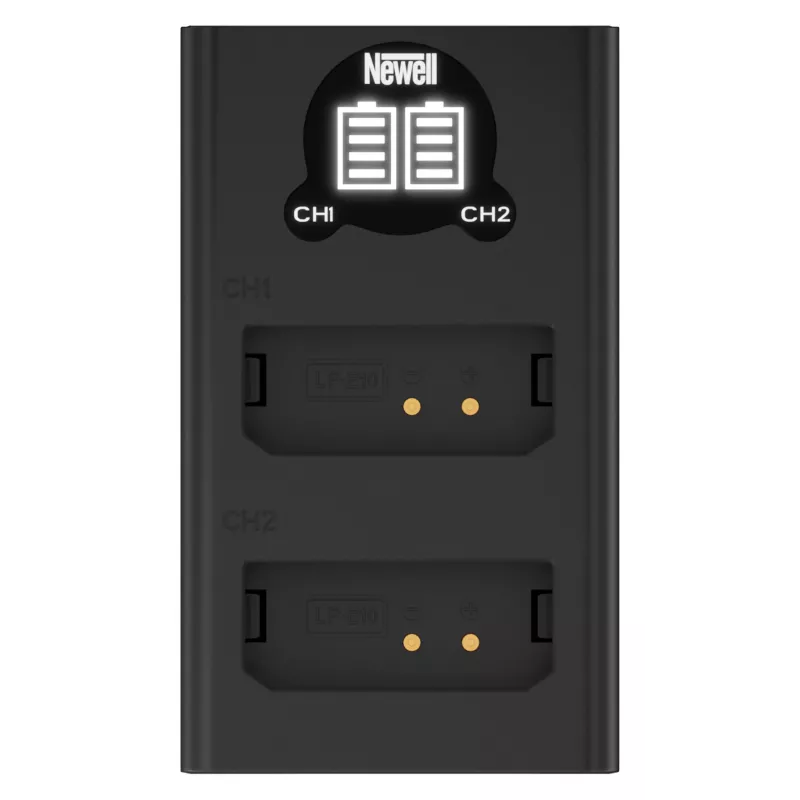 Newell Dual-Channel USB-C Charger DL-USB-C, skirtas Canon LP-E10 baterijoms