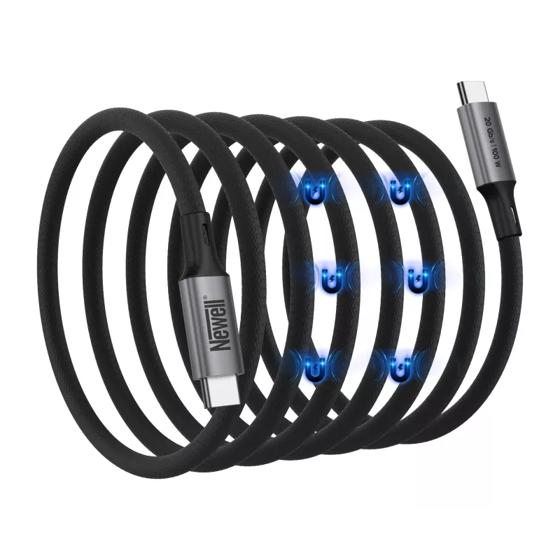 Newell Magnetic USB-C to USB-C 3.2 Gen 2 laidas - 1 m, Graphite