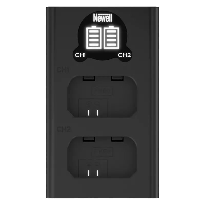 Newell Dual-Channel USB-C Charger DL-USB-C, skirtas Sony NP-FW50 akumuliatoriams