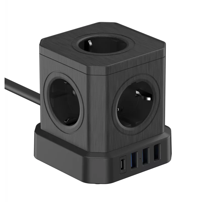 Newell GaN Power Cube 9W1 Power Strip Black