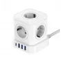 Newell GaN Power Cube 9w1 White Power Strip with USB Charger