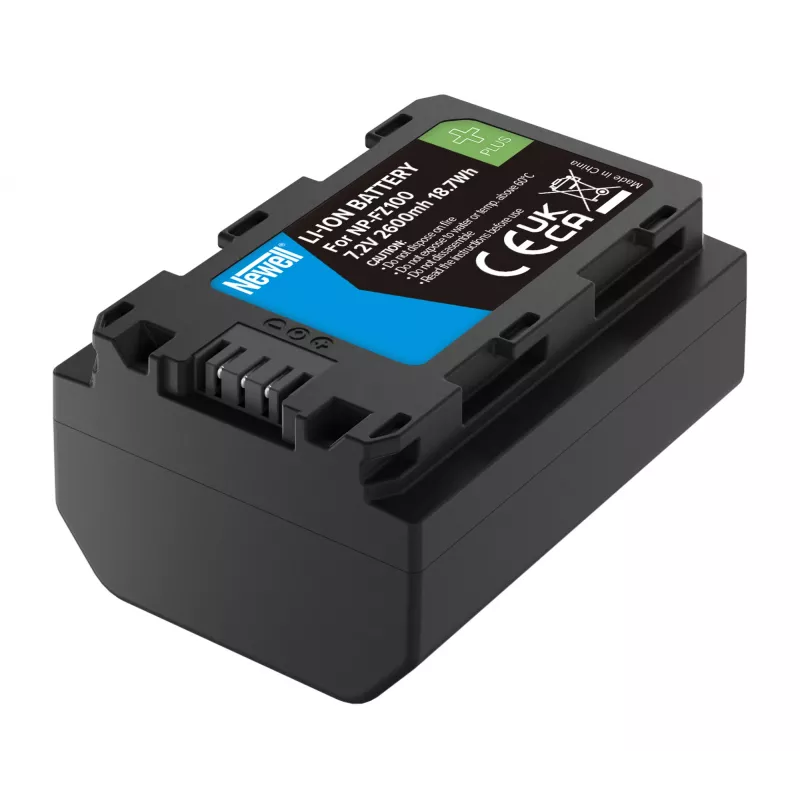 Newell Plus Replacement Battery NP-FZ100 for Sony Cameras, 2280mAh, 7,2V, Li-ion, Black