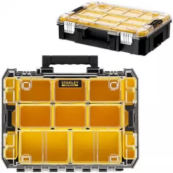 STANLEY PRO-STACK Organizer Duo-Pack (Juodas/Skaidrus, 2 vnt.)