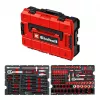 EINHELL-KWB E-Case Tool Case KFZ, 121-Piece (Black/Red, with Tool Set for Hobby Mechanics)
