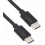 Zebra USB-C į USB-C ryšio ir įkrovimo laidas, 1 m, 60W PD, juodos spalvos
